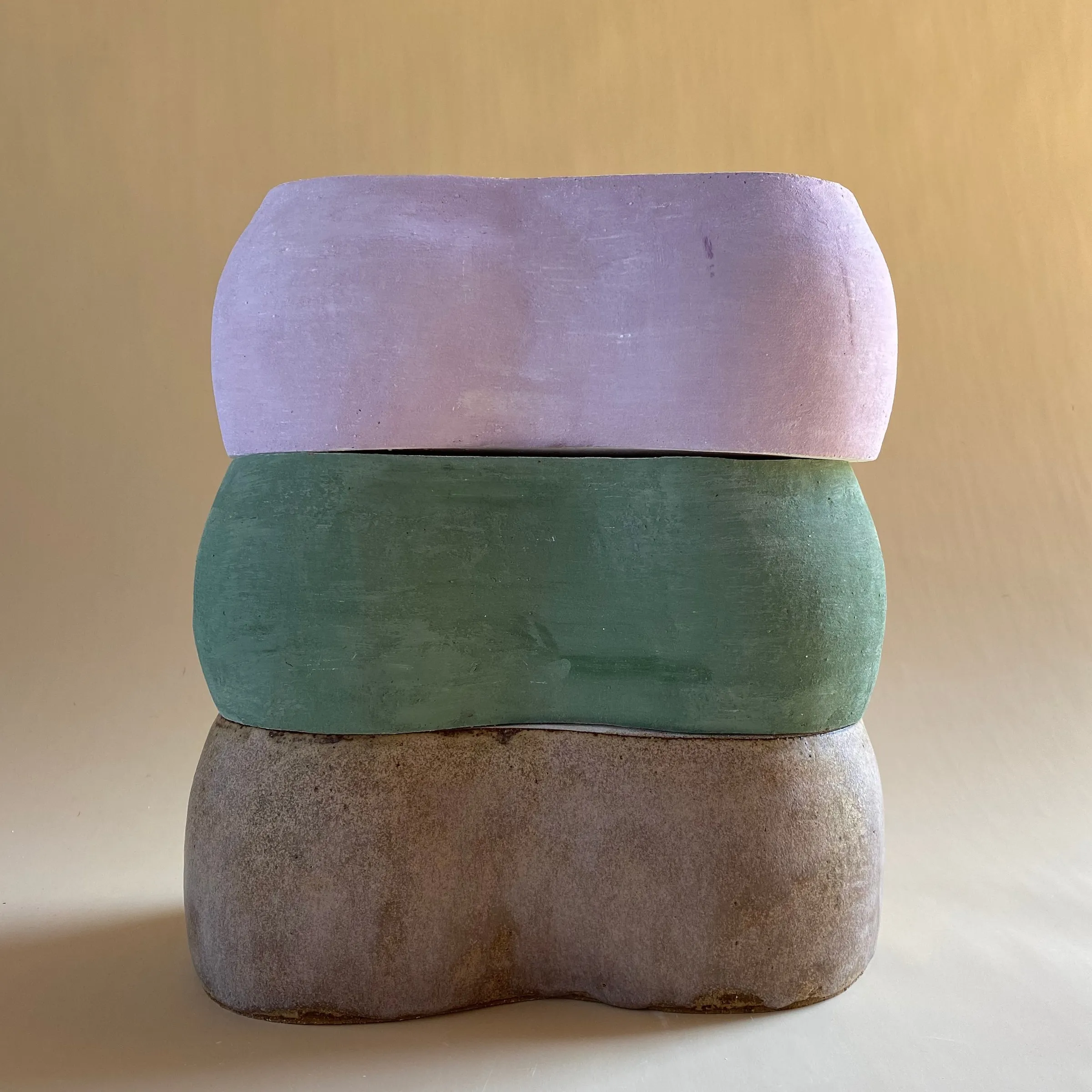 Knuckle Stack No. 9 (Toast, Jade, Lilac) by Minaal Lawn