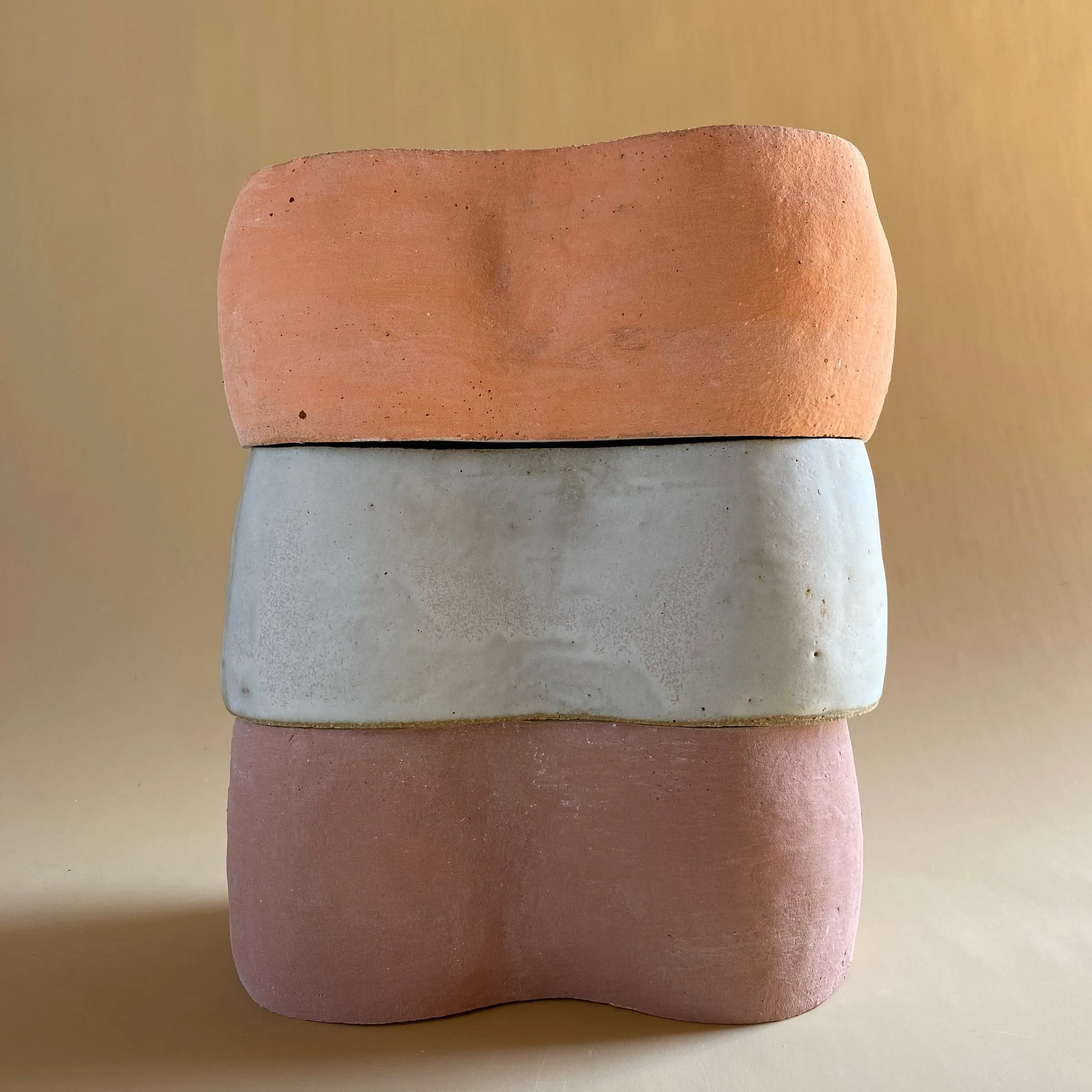 Knuckle Stack No. 10 (Rose, Milk, Peel) by Minaal Lawn